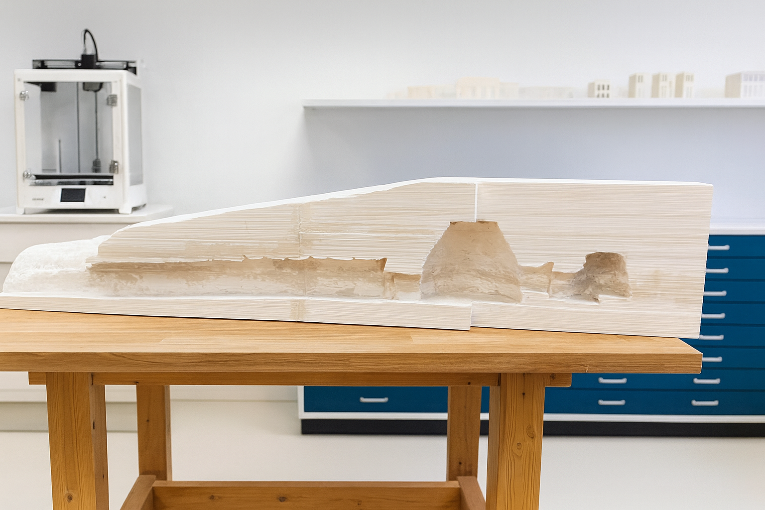 Maqueta dolmen impreso en 3D